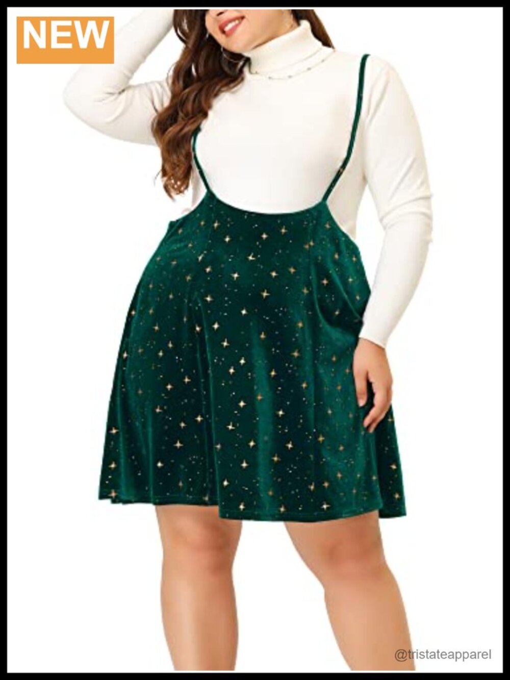 Velvet Plaid A-Line Mini Skirt Flared High Waist Christmas Party